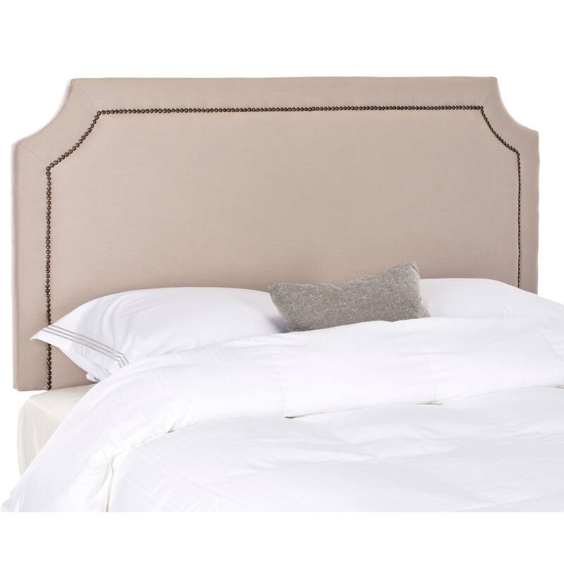 SAFAVIEH Star Taupe Linen Upholstered Headboard