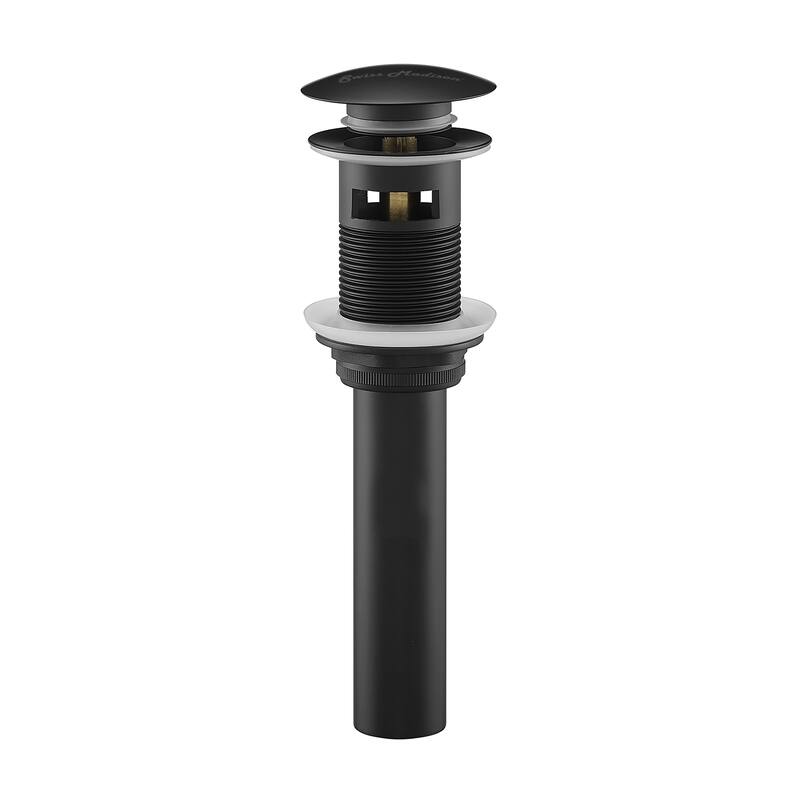 Swiss Madison Residential Pop Up Sink Drain 1.75 in Black - Black