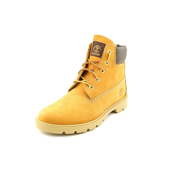 Timberland 6" Basic Waterproof Youth Round Toe Leather Tan Work Boot
