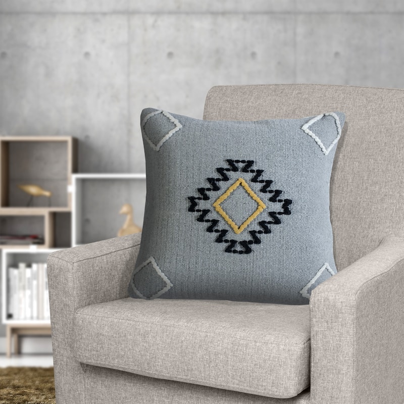 Sevita Scandinavian Diamond Motif Throw Pillow