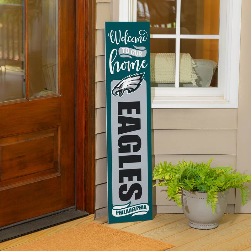47" Double Sided Seasonal Porch Leaner, Philadelphia Eagles - 47" x 11.25"
