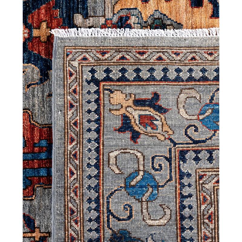 Serapi One-of-a-Kind Hand-Knotted Area Rug - Gray - 9' 0" x 11' 7"