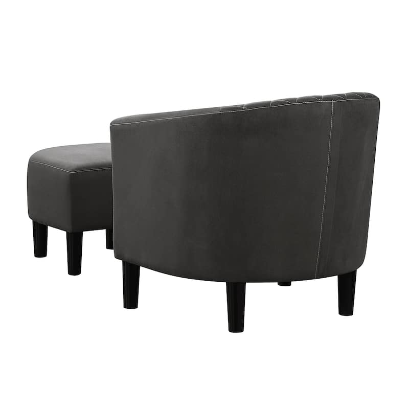 Convenience Concepts Take a Seat Roosevelt Accent Chair with Ottoman