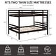 preview thumbnail 16 of 41, Full over Full Wooden Bunk Bed,High Guardrail,Ladder,Kids Teens,Dorm