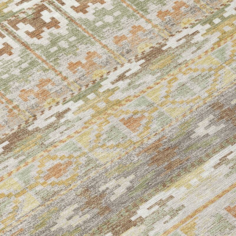 Machine Washable Indoor/ Outdoor Global Haswell Chantille Rug