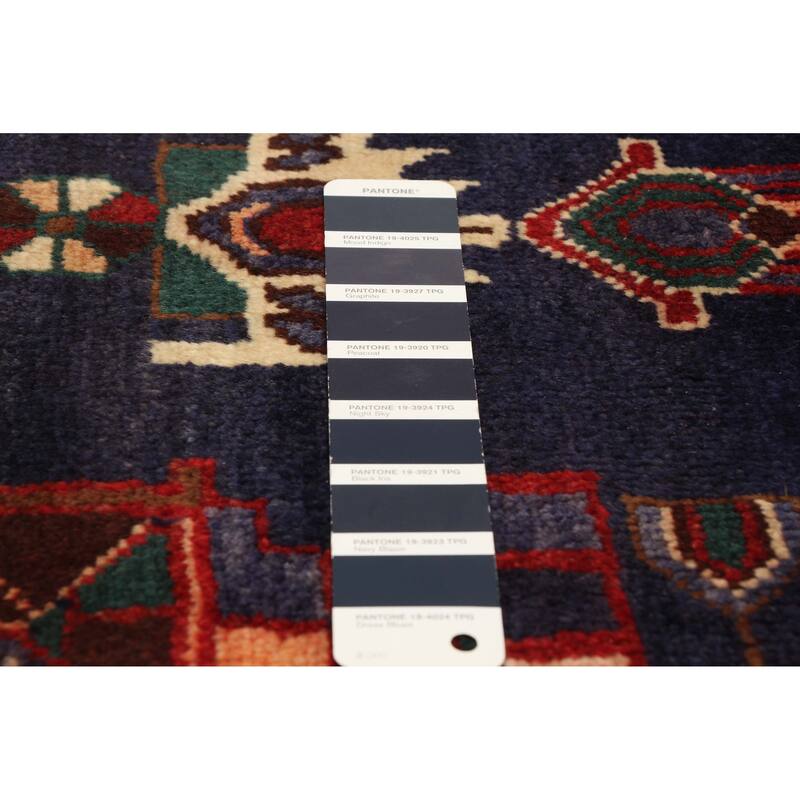 ECARPETGALLERY Hand-knotted Anadol Navy Wool Rug - 3'5 x 10'0