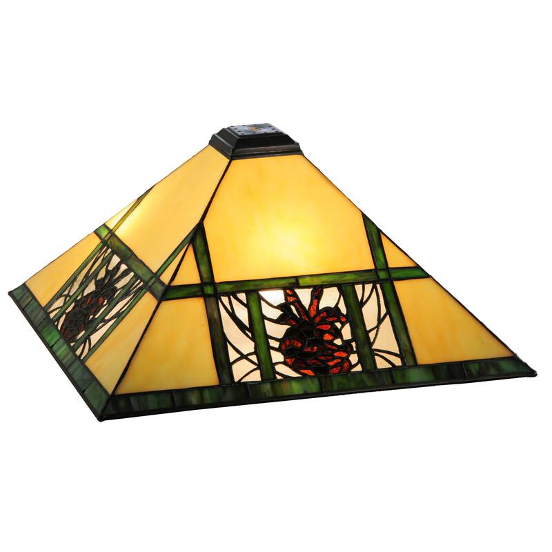 14"Sq Pinecone Ridge Shade