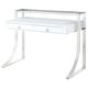preview thumbnail 4 of 9, Gemma 48-inch 2-drawer Writing Desk White High Gloss