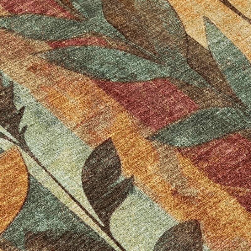 HomeRoots Floral Transitional Rectangle Outdoor Rug
