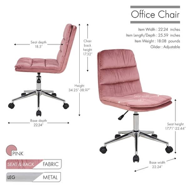 Porthos Home Office Desk Chairs, Thick Padding for Premium Comfort