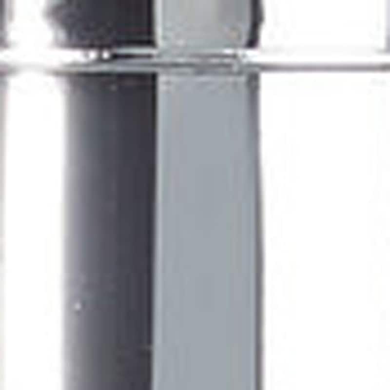 HomeRoots Silver Heavy Duty Plastic Three Chamber Wall Mount Soap Dispenser - 11.25' X '7' X '3.25