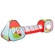 preview thumbnail 1 of 4, 4-Piece Kids Pop-Up Tent, Cube, and Tunnel Set by Hey! Play! - Multicolor 2-4 Years