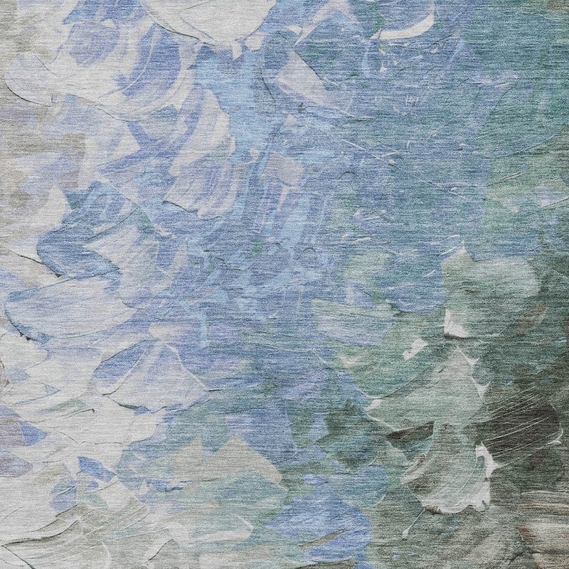 HomeRoots Abstract Transitional Rectangle Outdoor Rug