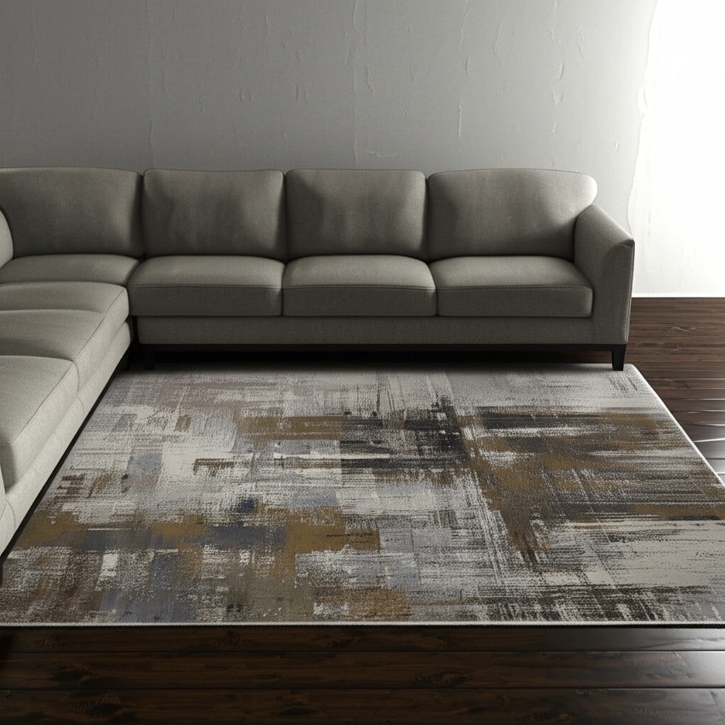 HomeRoots Sule Abstract Bohemian Rectangle Area Rug
