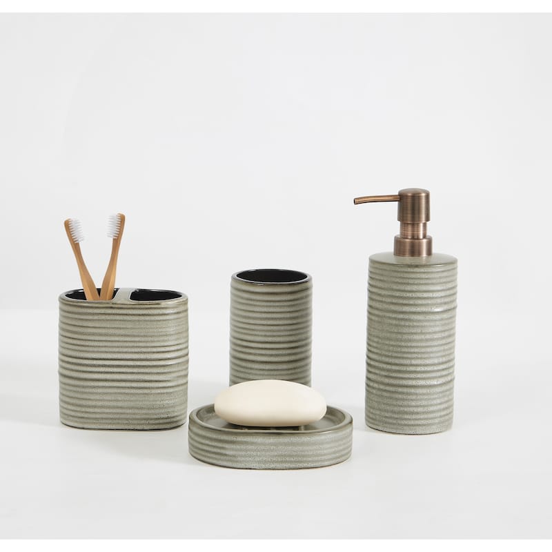 Frye Carson Sage 4 Piece Bath Accessory Set