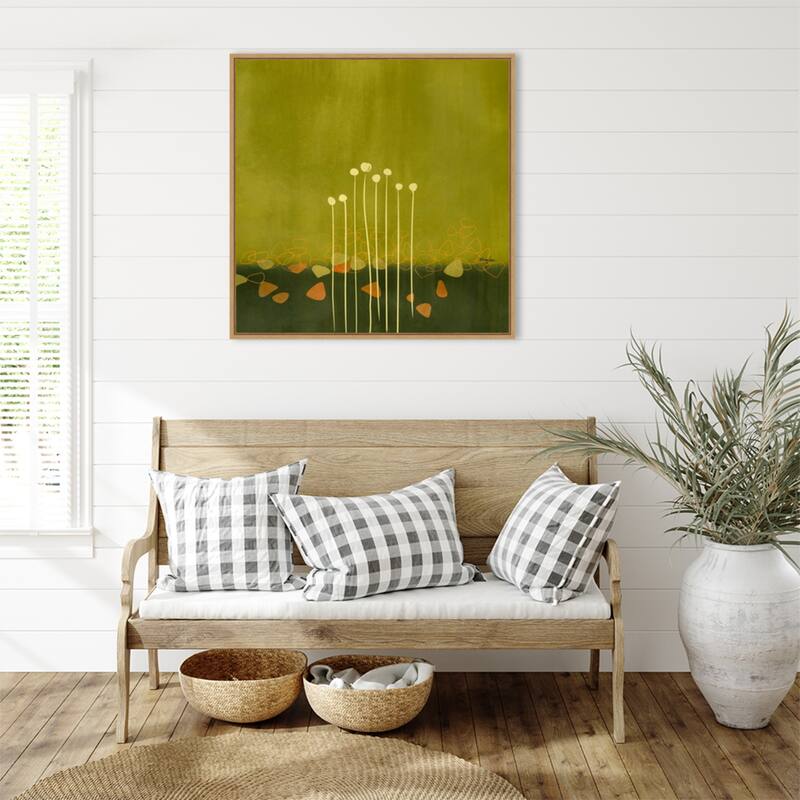 River Rocks No. 2 by Evelia Designs Framed Canvas Wall Art Print