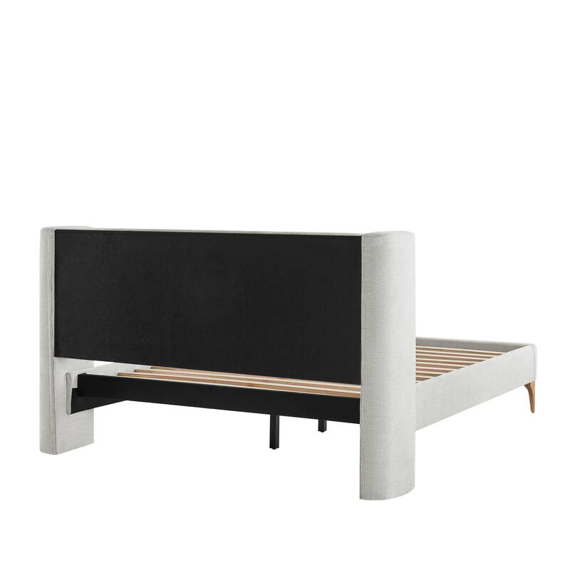 Stanford Upholstered Wingback Bed