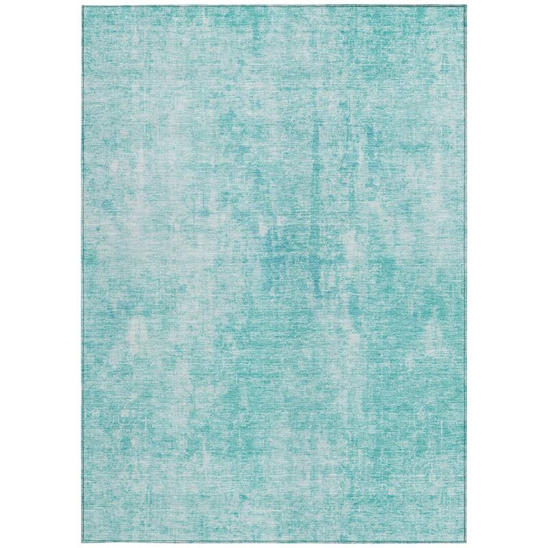 HomeRoots Abstract Transitional Rectangle Outdoor Rug