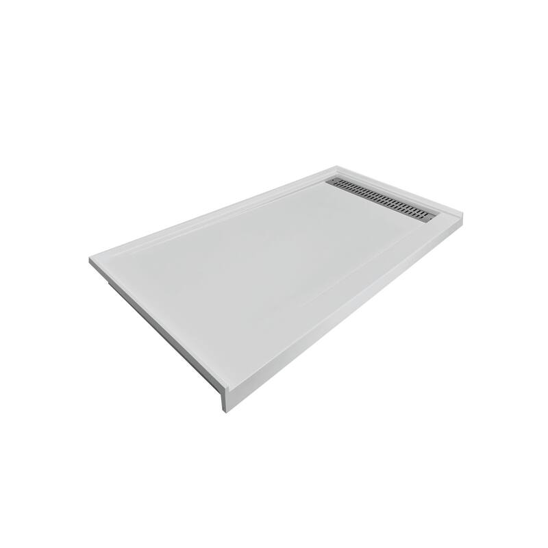 Transolid FSC6032R Commercial 60" x 32" Rectangular Shower Base with