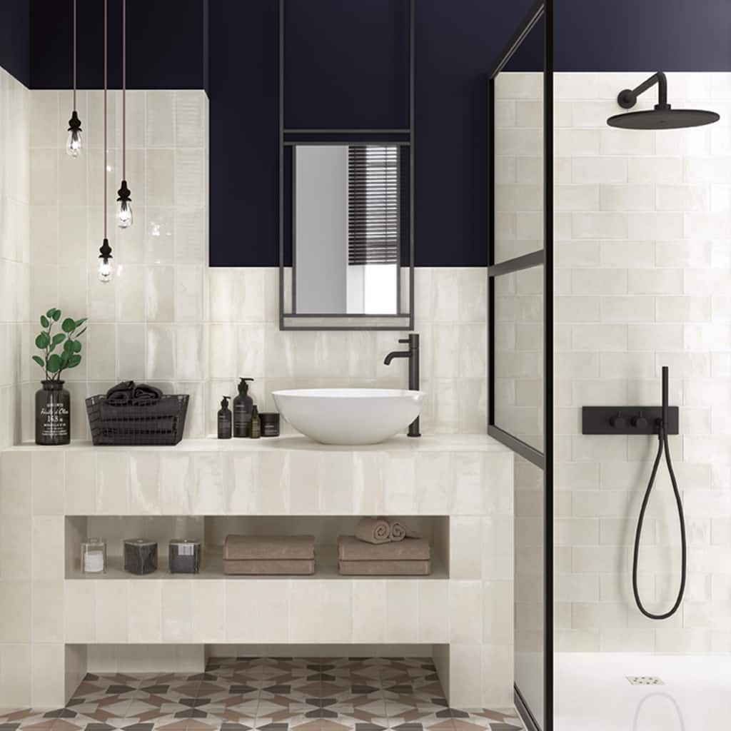 Merola Tile Camden Antique Bianco 4" x 8" Ceramic Wall Tile