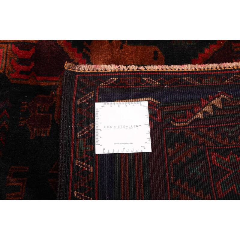 ECARPETGALLERY Hand-knotted Teimani Black Wool Rug - 4'1 x 6'8