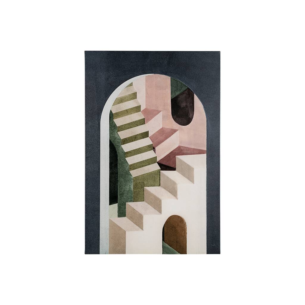 Labyrinth I Multi Color (30 x 45) Canvas Art Print