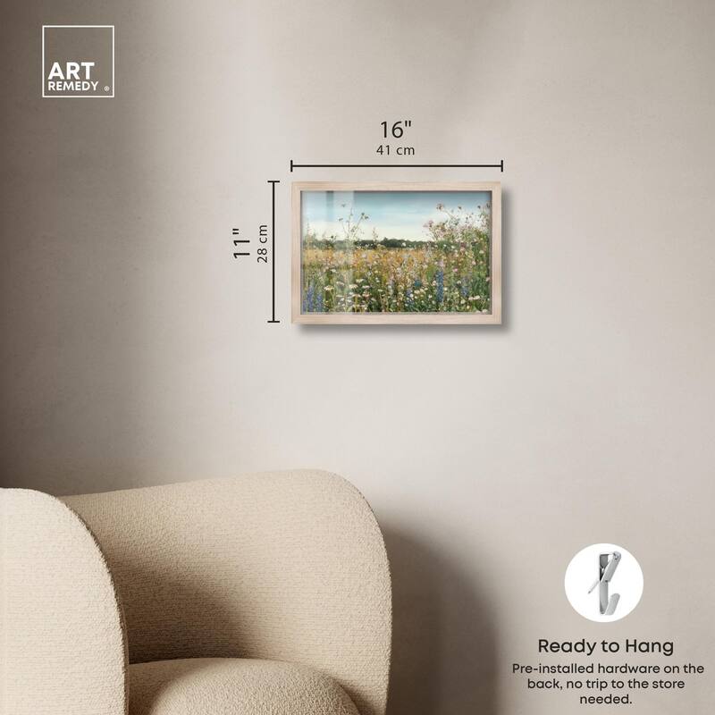 Glimmering Glade Garden II Shadowbox by Art Remedy