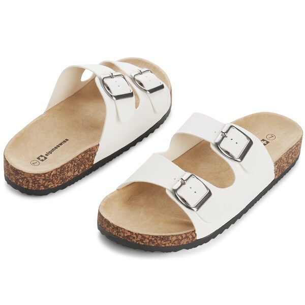 womens 2 strap slide sandals