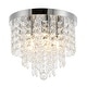 preview thumbnail 15 of 45, GetLedel Modern 5-Light Crystal Flush Mount Chandelier