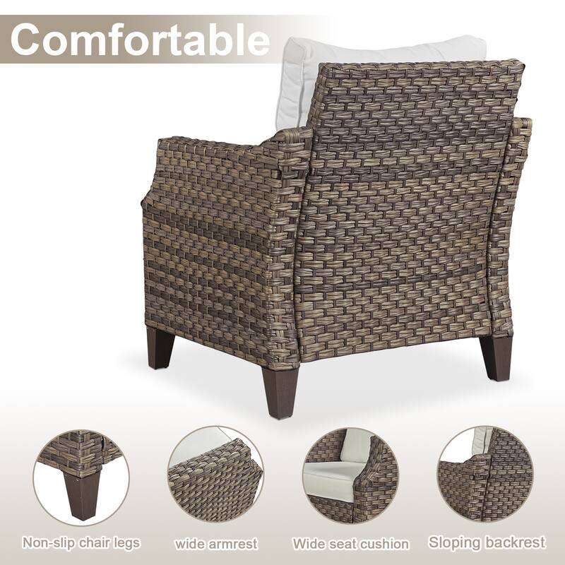 5 Piece Outdoor Patio Sofa Chair Furniture Set