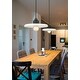 preview thumbnail 3 of 6, Paloma 1 Light Pendant - Matte Black
