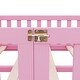preview thumbnail 27 of 106, Twin/Full/Queen Size Floor Bed with Door, Wood Montessori Bed for Kids