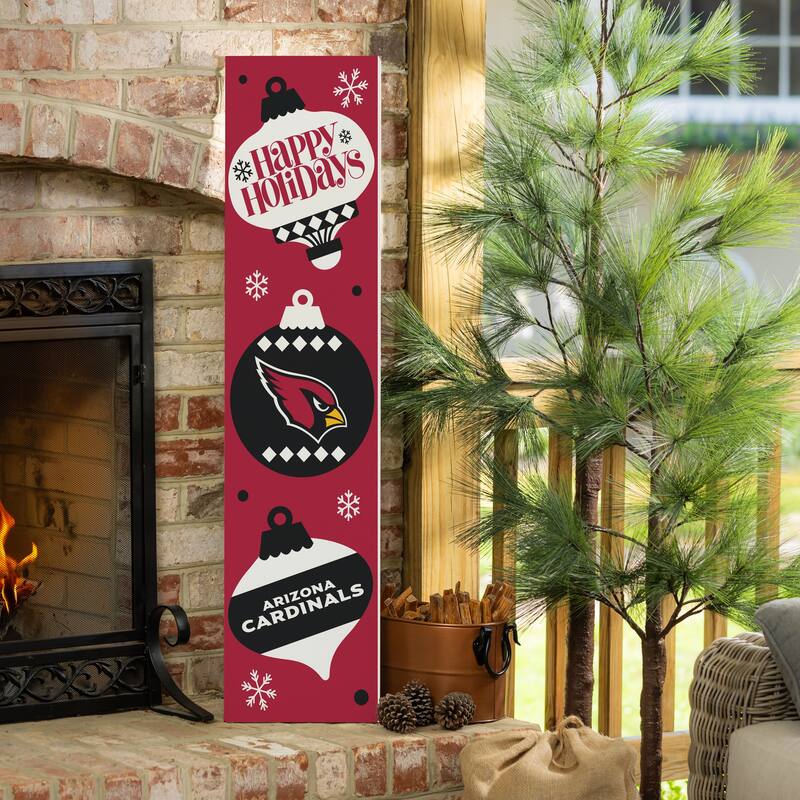 47" Double Sided Seasonal Porch Leaner, Arizona Cardinals - 47" x 11.25"