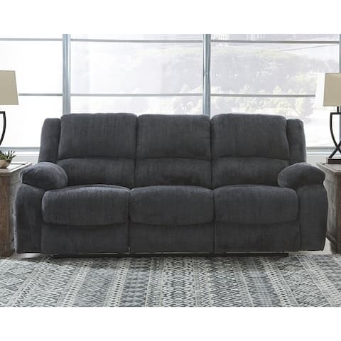 Draycoll Contemporary Reclining Sofa, Slate