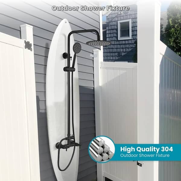 SUS304 Outdoor Shower Fixture High Pressure Shower System Combo Wall ...