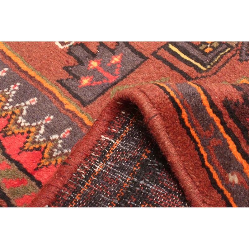 ECARPETGALLERY Hand-knotted Andelz Red Wool Rug - 4'2 x 6'10