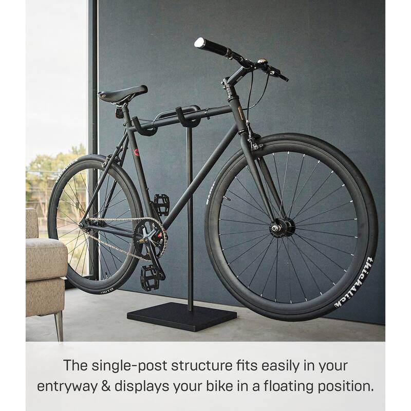 Yamazaki Home Bicycle Stand, Steel, Holds 26.5 lbs - L 12.99 x W 14.96 x H 37.01 inches