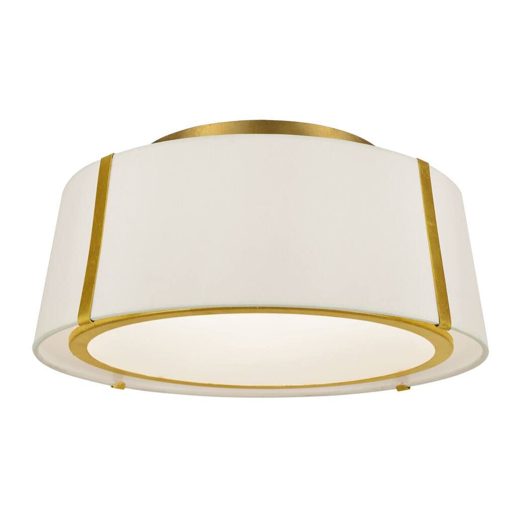 Fulton 3 Light Gold Ceiling Mount - 18'' W x 8'' H