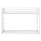preview thumbnail 8 of 11, Adam Sturdy Twin over Twin Metal Bunk White for Kids and Adult, Low Profile and Easy Climbing with Stable Ladder