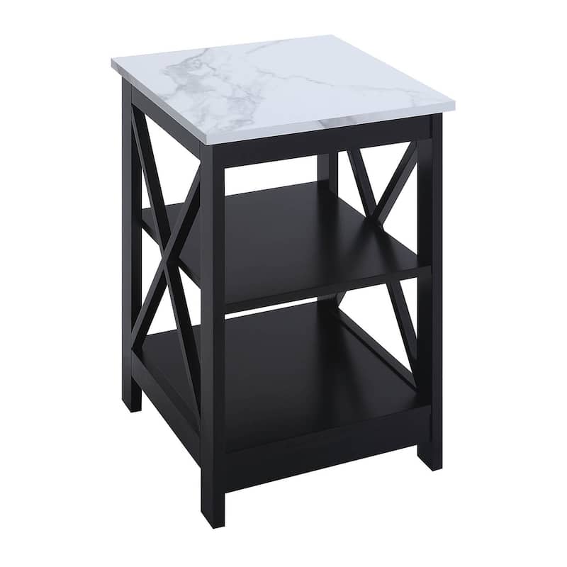 Convenience Concepts Oxford End Table with Shelves