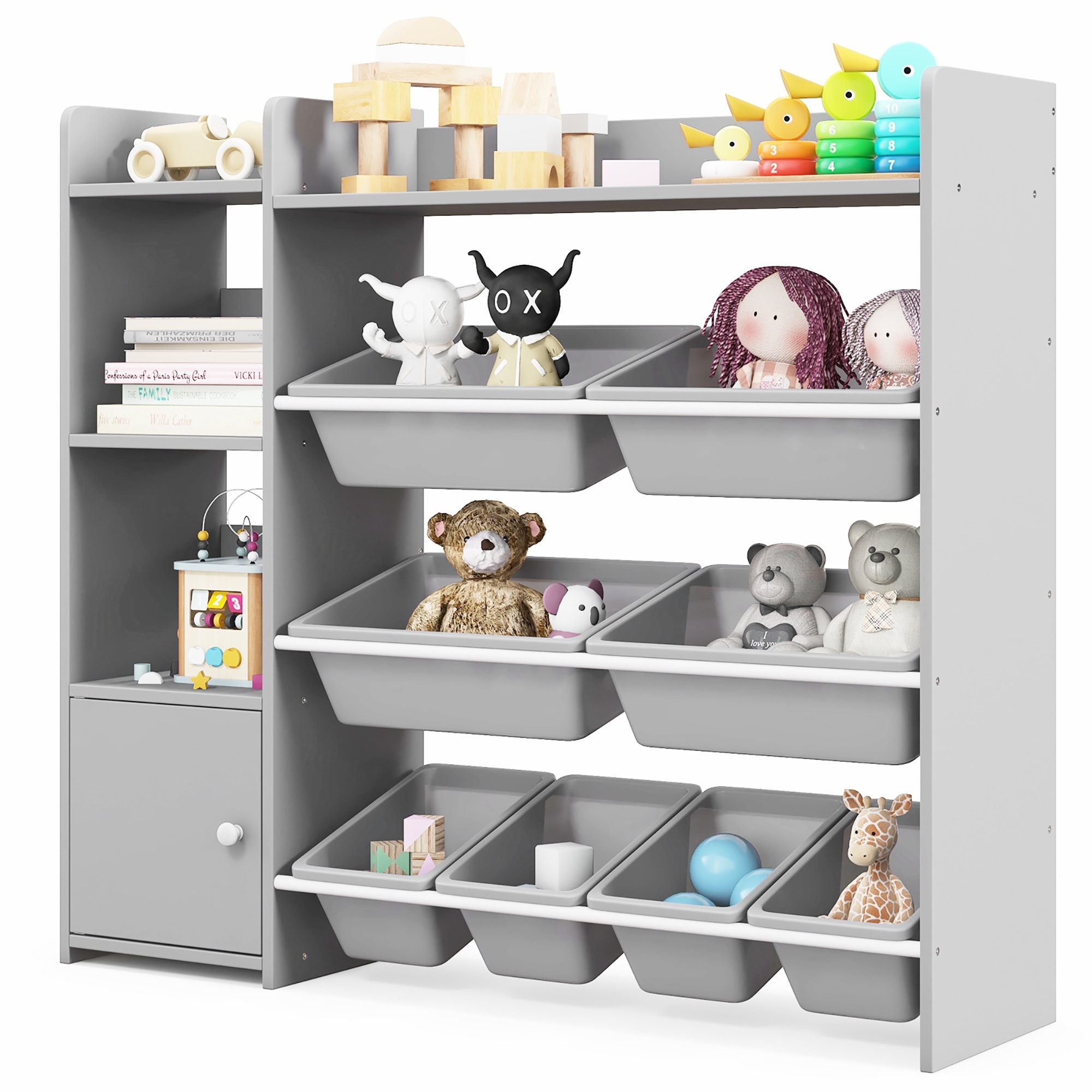 Tot shops tutors toy organizer grey