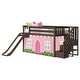 preview thumbnail 19 of 20, Max and Lily Classic Low Bunk with Stairs, Easy Slide and Curtain