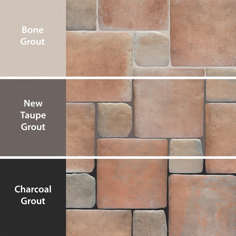 Merola Tile Benisa Marelle Cotto with Teja Taco 11-7/8" x 17-3/4" Porcelain Floor and Wall Tile - Case (22 Tiles)