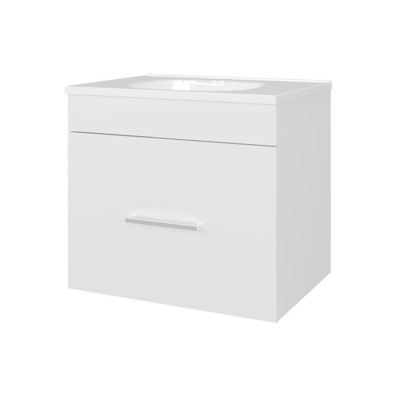 Story Floating Bathroom Vanity Set with Sink, One Drawer