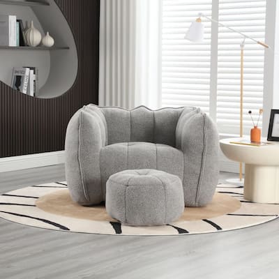 Square Lazy Sofa,Soft Bean Bag Chair with High Resilient Foam