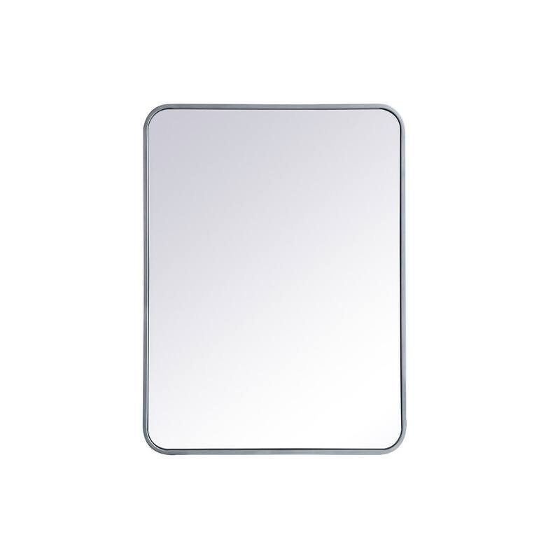 Ezra Soft Corner Metal Rectangular Mirror