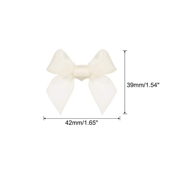 Iceyyyy 100 Pcs Mini Bows-1 Inch Silver Metallic Star Gift Bows- Tiny Adhesive Present Bows For Christmas Holiday Party Decoration DIY Gifts Wrapping