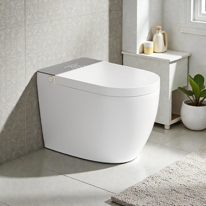Modern Smart Toilet Integrated Design. Auto Open Close Lid. Heated Seat. Instant Warm Water. Auto Flush