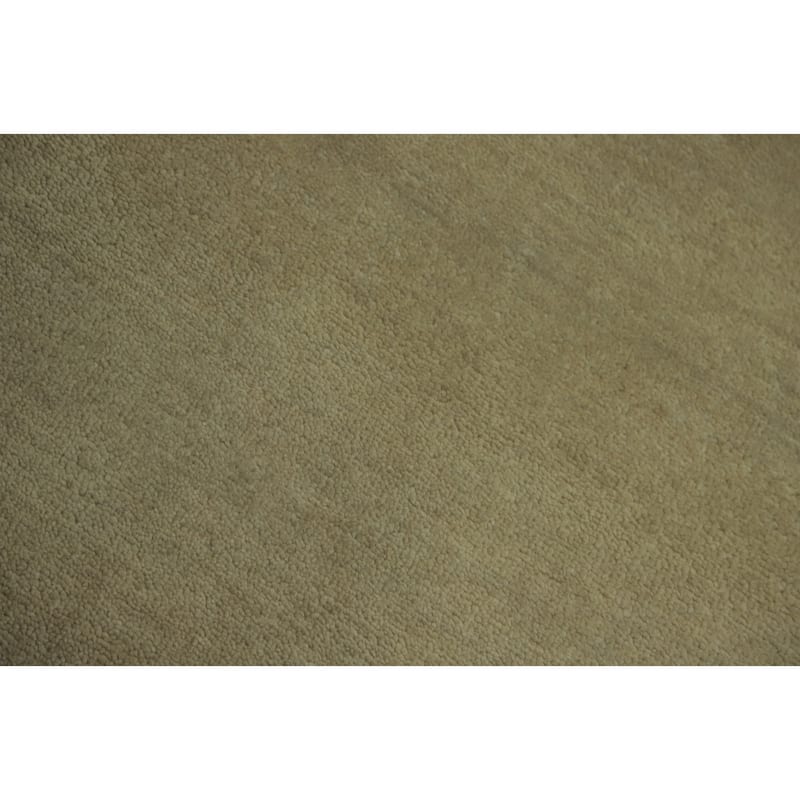 Hand Knotted Oriental 100% Wool Carpet Modern Solid Beige & Ivories Gabbeh Area Rug - 12' 0'' X 8' 11''