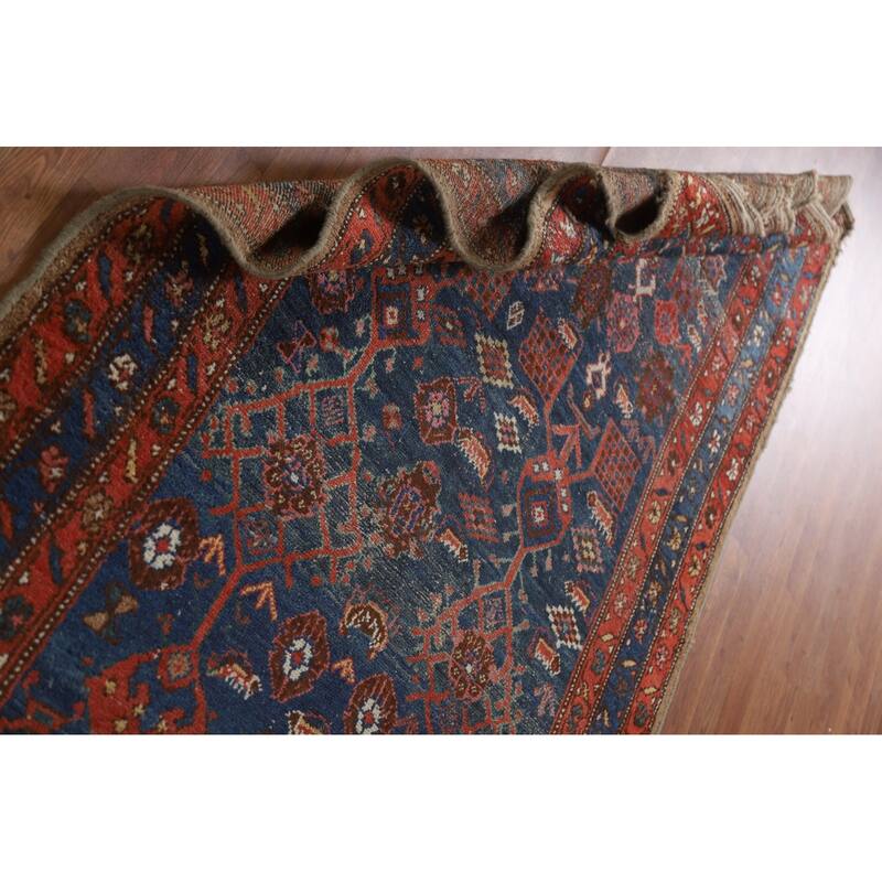 Antique Heriz Bakhshayesh Persian Area Rug Hand-Knotted Wool Carpet - 4'6"x 7'9"